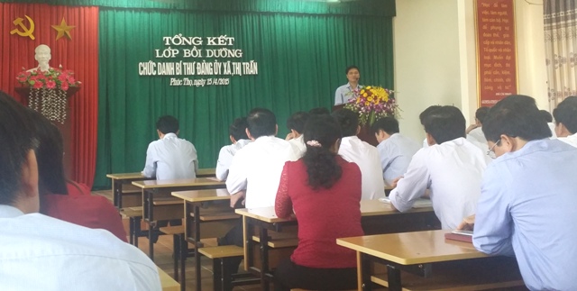 Bồi dưỡng kỹ năng, nghiệp vụ cho chức danh bí thư đảng ủy xã